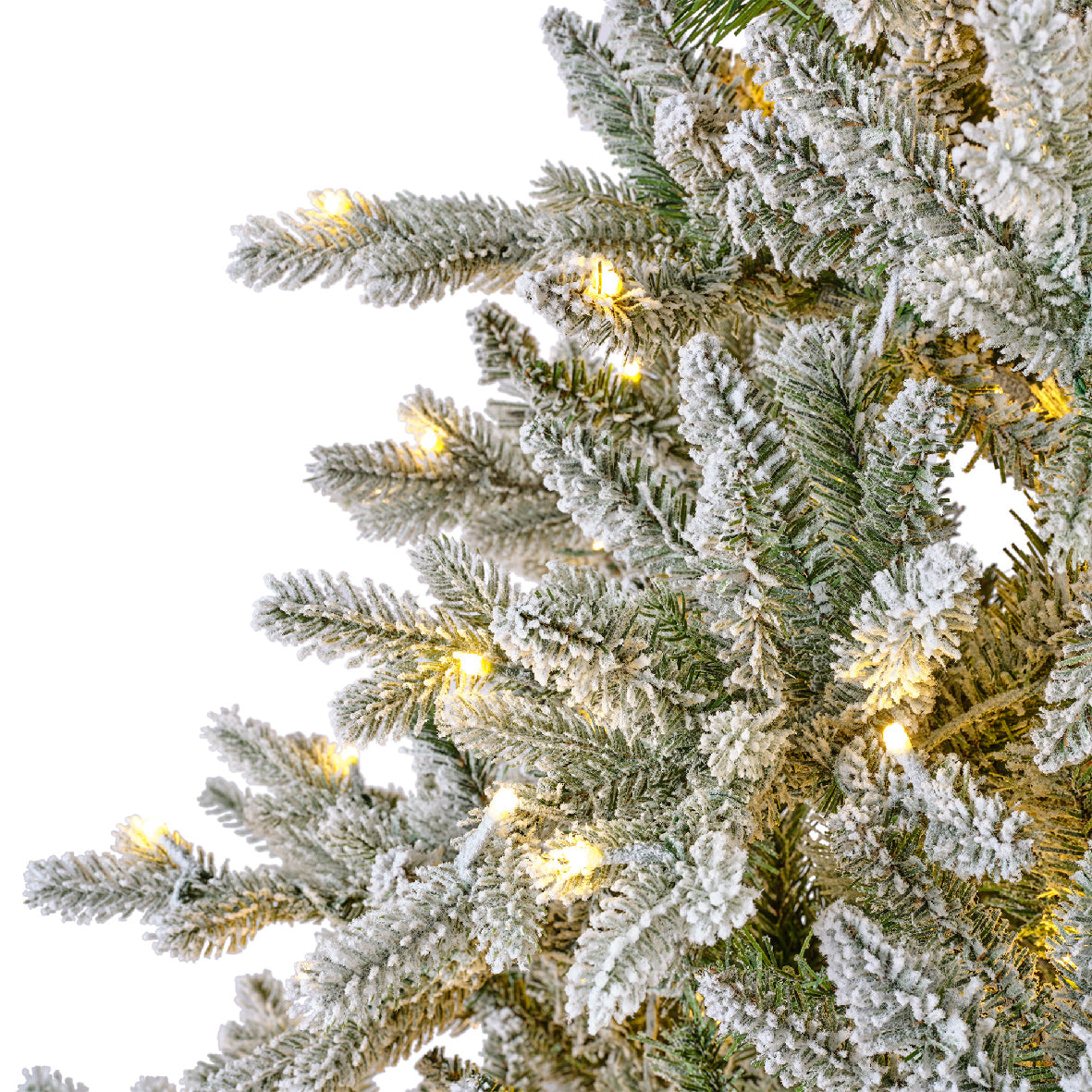 Pre-Lit Superior Snowy Pine Christmas Tree (7ft)