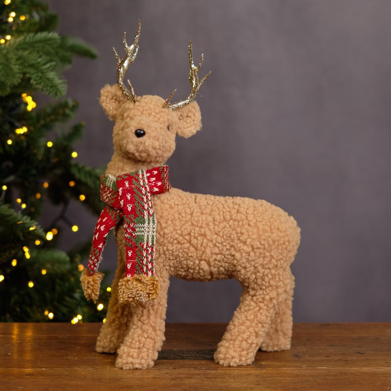 Tartan Scarf Reindeer