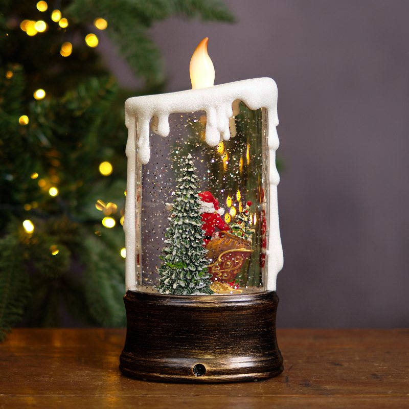 Santa Candle Water Spinner