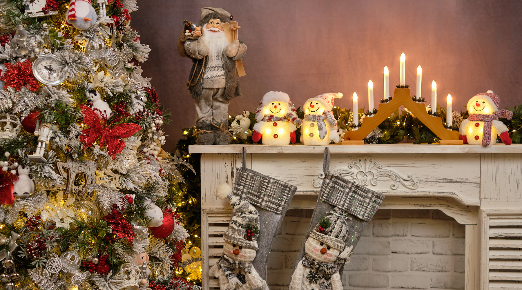 Festive Fireplace