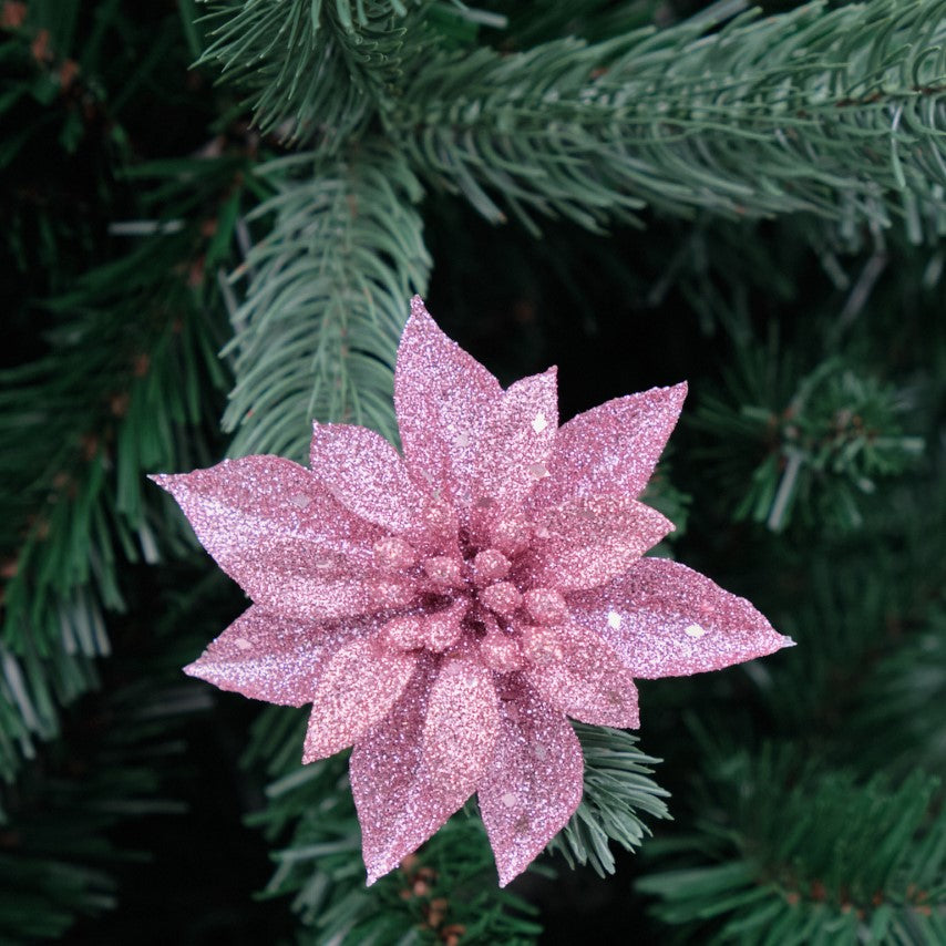 Mini Poinsettia Clip-On