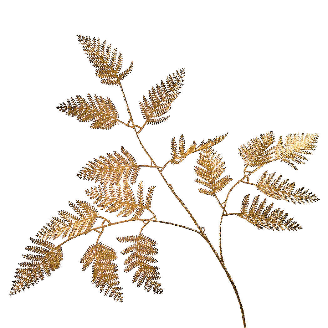 Champagne Glitter Fern Spray - 70cm