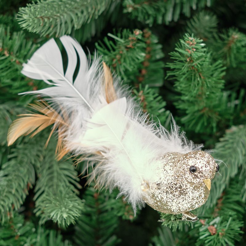 Glitter Bird Clip On