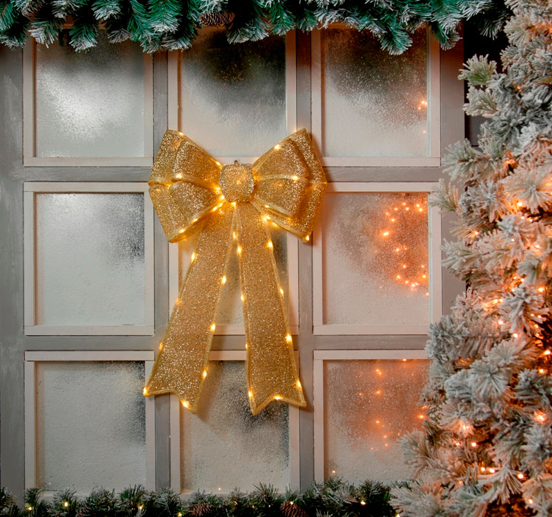 Outdoor-Indoor Light Up Bow