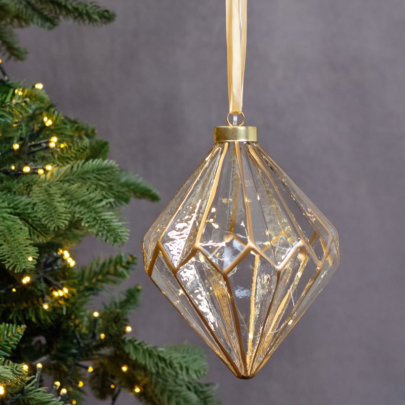 Light Up Glass Diamond Globe