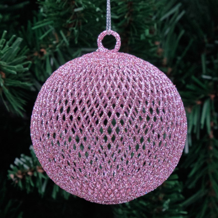 Wire Glitter Bauble