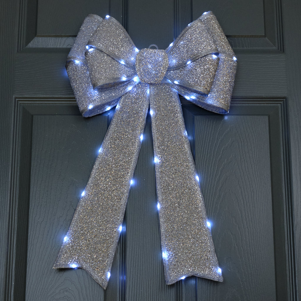 Outdoor-Indoor Light Up Bow