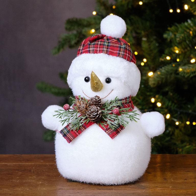 Tartan Scarf Snowman