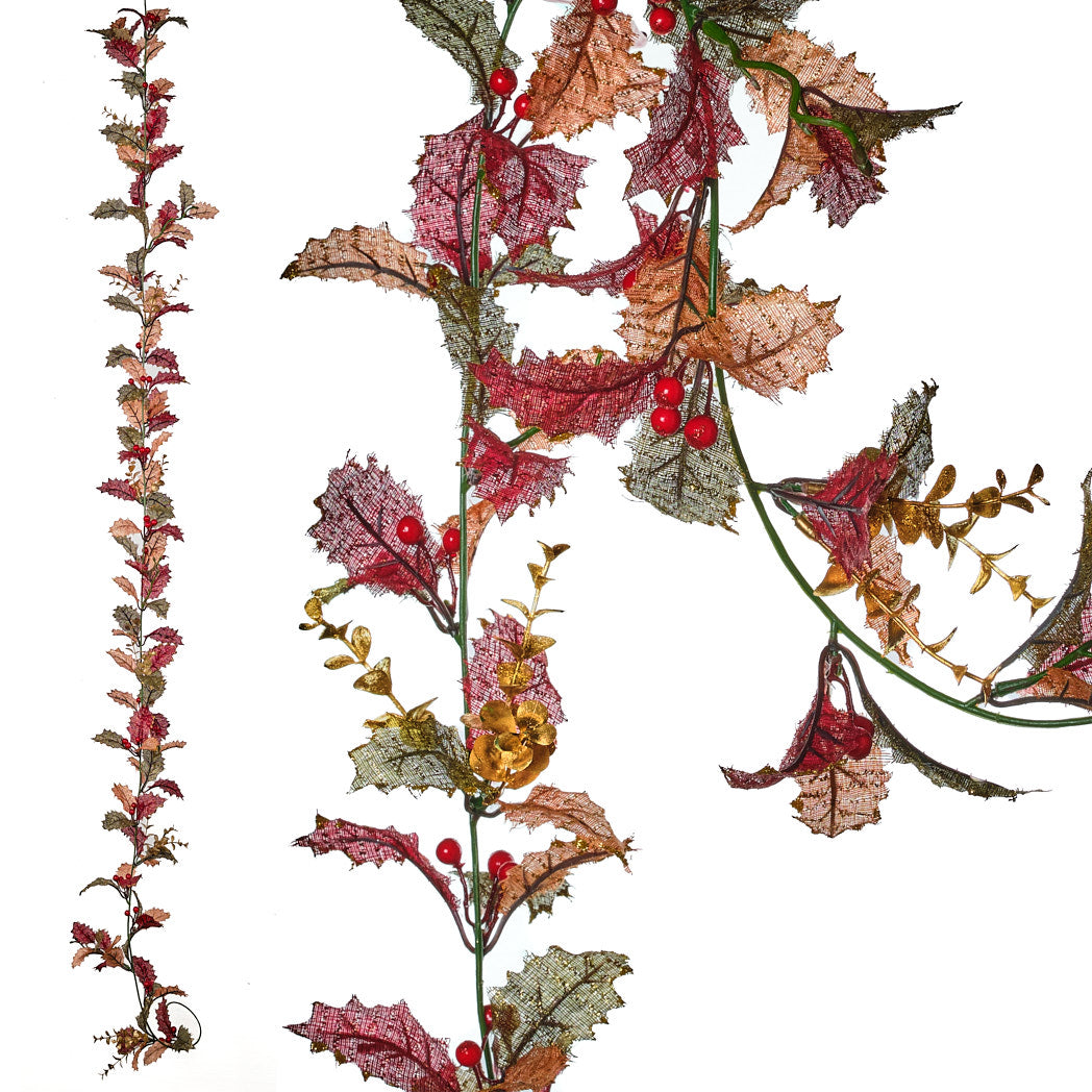Autumn Leaf and Berry Garland