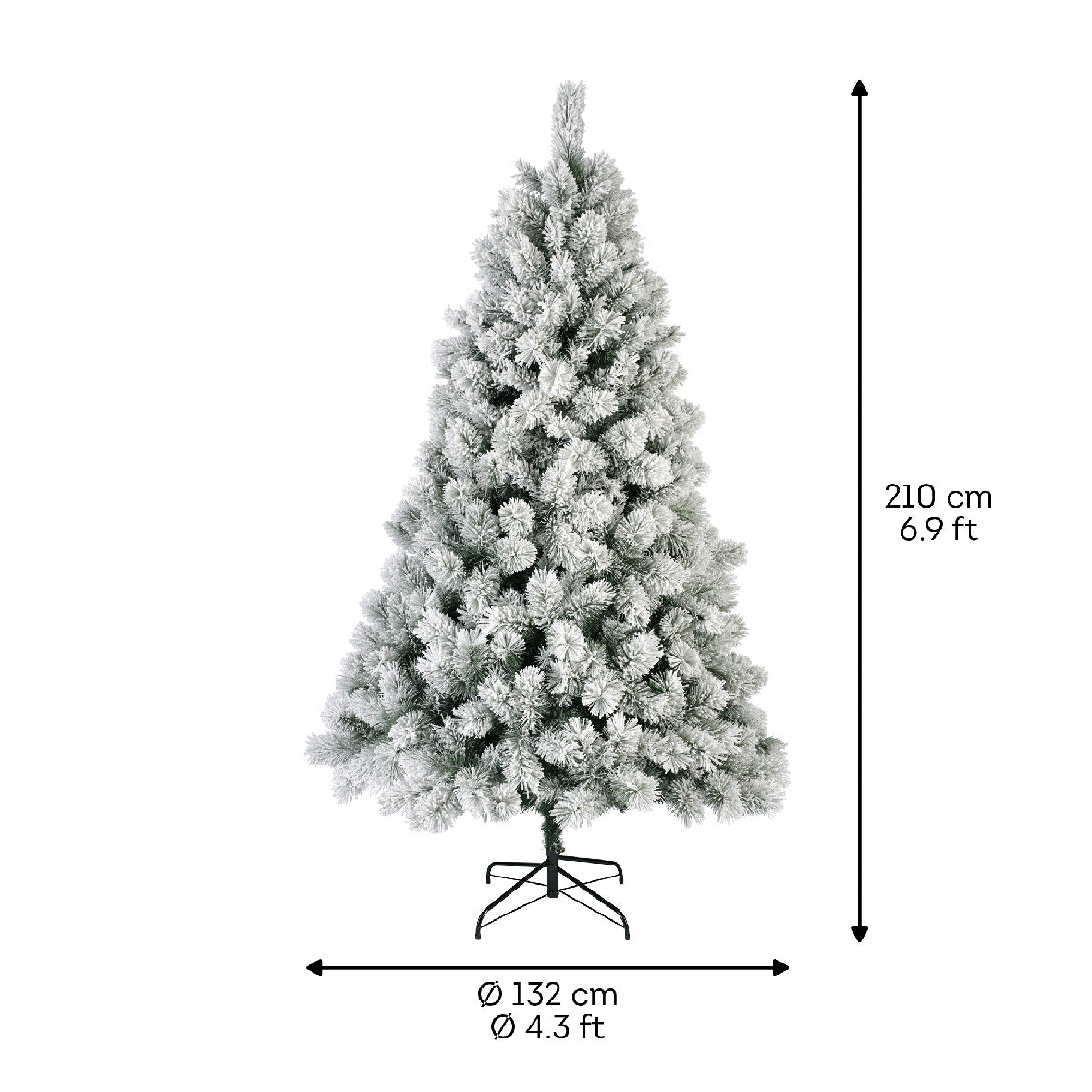 Luxury Snowy Pine Christmas Tree (7ft)