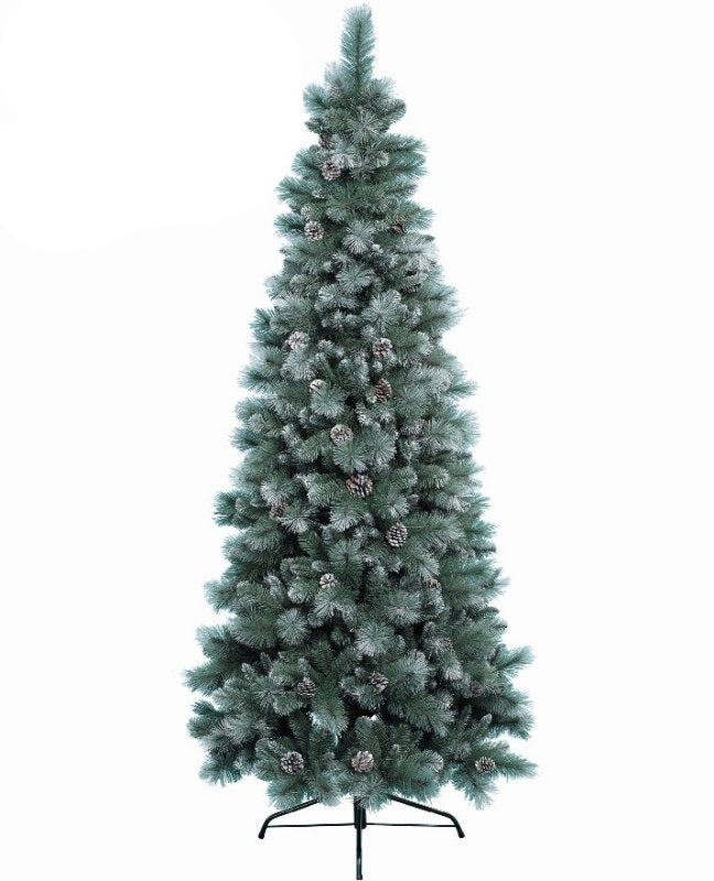 Frosted Slim Pine Christmas Tree (7ft)