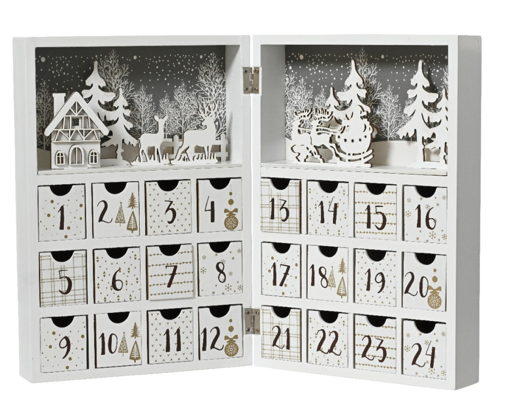 Hinged Wooden Advent Calendar