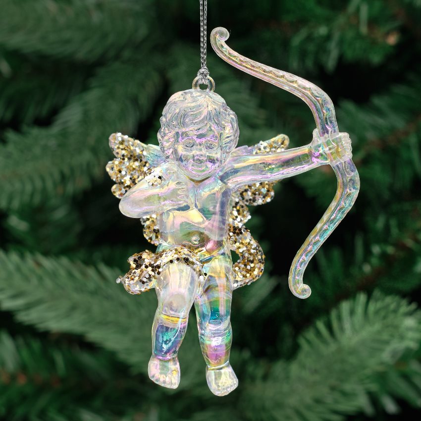 Acrylic Cherub With Bow