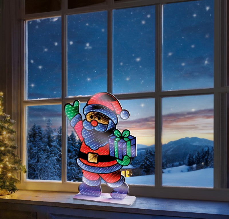 Santa Infinity Mirror Light
