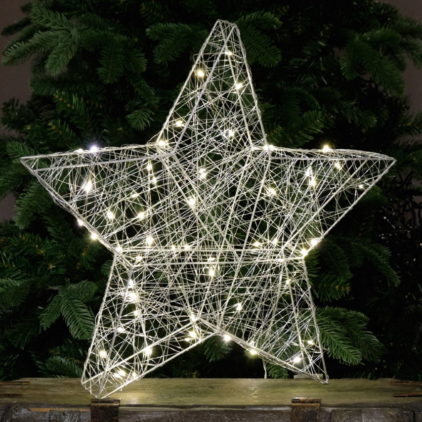 Light Up 60 LED Wire Star