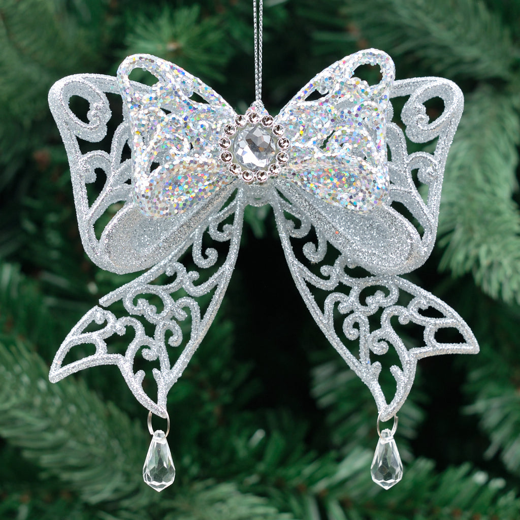 Filigree Jewel Droplet Bow