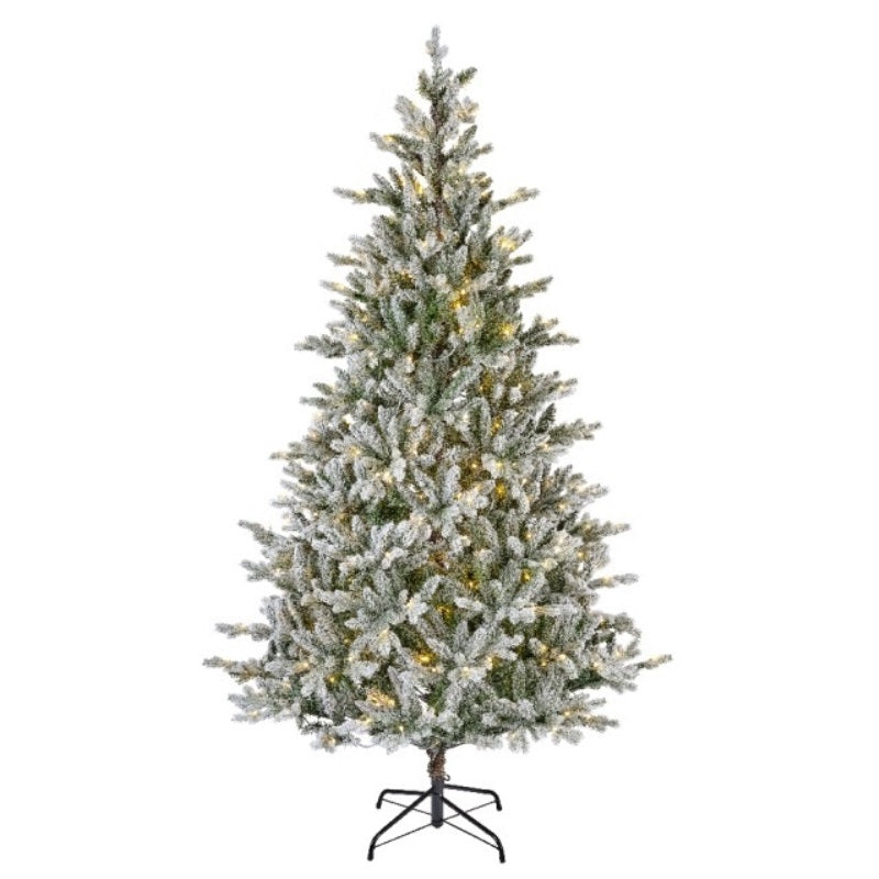 Pre-Lit Superior Snowy Pine Christmas Tree (7ft)