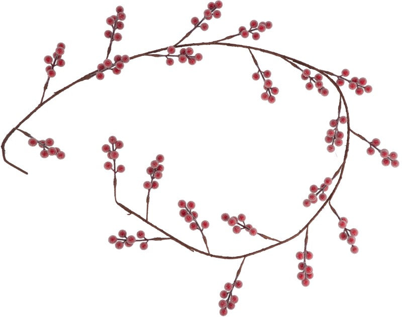 Red Crystallised Berry Garland