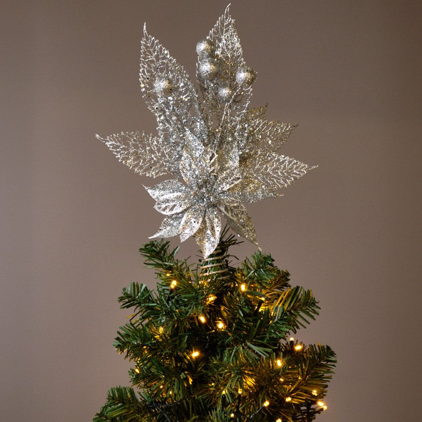 Poinsettia Christmas Tree Topper